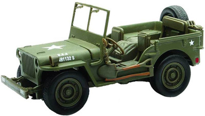 WowToyz New Ray Jeep Willys 1:32 Scale Die Cast Model Car WW II Military US Army Vehicle(Multicolor)
WowToyz New Ray Jeep Willys 1:32 Scale Die Cast Model Car WW II Military US Army Vehicle(Multicolor)