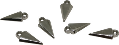Aumni Crafts Jewellery Making Metallic Acrylic Mini Pendant Beads 19x9x4mm Triangular Spike Silver Color (Pack of 50 pieces)
Aumni Crafts Jewellery Making Metallic Acrylic Mini Pendant Beads 19x9x4mm Triangular Spike Silver Color (Pack of 50 pieces)