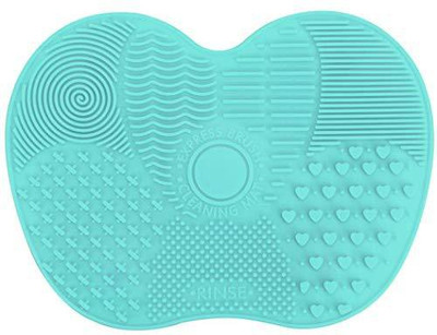 Goodfans 1 Pcs Portable Silicone Makeup Brush Clean Pad With Suction Cup Cleaners(Pack of 1)