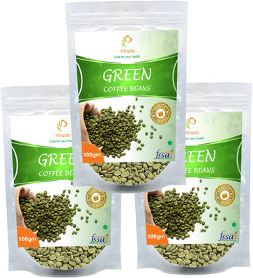 Vihado 100% Pure & Natural Green Coffee Beans (Decaffeinated & Unroasted) Helps in Reducing Weight Fast/ 3 Pack of 100g (Total 300g) Instant Coffee 300 g(Pack of 3)
Vihado 100% Pure & Natural Green Coffee Beans (Decaffeinated & Unroasted) Helps in Reducing Weight Fast/ 3 Pack of 100g (Total 300g) Instant Coffee 300 g(Pack of 3)