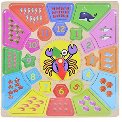 Smartcraft Clock Shape and Numbers, Wooden Number & Time Self Corrective Learning Clock Educational Toy for Kids(Multicolor)
Smartcraft Clock Shape and Numbers, Wooden Number & Time Self Corrective Learning Clock Educational Toy for Kids(Multicolor)