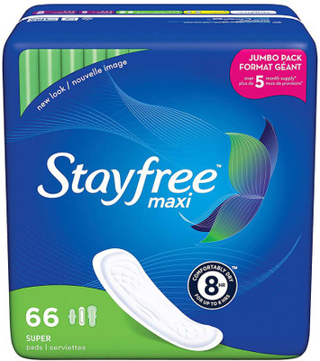 Stayfree Maxi Super Long Pads For Women, Wingless, Reliable Protection and Absorbency of Feminine Periods, 66 count Sanitary Pad(Pack of 66)
Stayfree Maxi Super Long Pads For Women, Wingless, Reliable Protection and Absorbency of Feminine Periods, 66 count Sanitary Pad(Pack of 66)