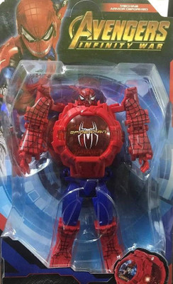 ExaltedCollection Transforming Robot Spider Man Toy Convert To Digital Watch Robot Transformation Hot Sale WristWatch (Red)(Red)
ExaltedCollection Transforming Robot Spider Man Toy Convert To Digital Watch Robot Transformation Hot Sale WristWatch (Red)(Red)