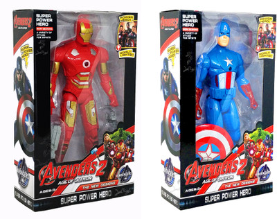 Jack Royal Avenger's - Set of 2 - Super Hero Action Figuer's - Iron Man , Captain America(Green, Red)
Jack Royal Avenger's - Set of 2 - Super Hero Action Figuer's - Iron Man , Captain America(Green, Red)