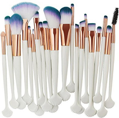 Staron 20 Piece Makeup Brush Set Premium Make Up Brushes Toiletry Kit Foundation Cosmetics Eye Shadow Powder Cream Eyebrow Eyeliner Blush(Pack of 20)