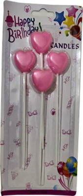 kubergift Heart shape big stick pink cake topper candle (4pcs/pack) Candle (Pink, Pack of 4) Candle(Pink, Pack of 4)
kubergift Heart shape big stick pink cake topper candle (4pcs/pack) Candle (Pink, Pack of 4) Candle(Pink, Pack of 4)