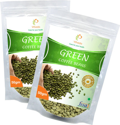 vihado Organic Green Coffee Beans Pure & Natural / Best Way To Reduce Weight fast / 2 Packet of 50g (Total 100g) Instant Coffee 100 g(Pack of 2, Green Coffee Flavoured)
vihado Organic Green Coffee Beans Pure & Natural / Best Way To Reduce Weight fast / 2 Packet of 50g (Total 100g) Instant Coffee 100 g(Pack of 2, Green Coffee Flavoured)