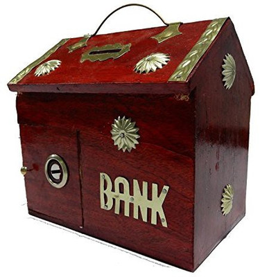 Genrc Khandekar (With Device Of K) Wooden Handmade Money Bank Home Style With Red Color Piggy Bank, Safe Coin Storage Box, Toy Bank For Kids, Girls And Adults, 6 X 5.5 Inch Coin Bank(Red)
Genrc Khandekar (With Device Of K) Wooden Handmade Money Bank Home Style With Red Color Piggy Bank, Safe Coin Storage Box, Toy Bank For Kids, Girls And Adults, 6 X 5.5 Inch Coin Bank(Red)