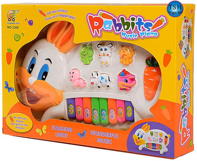 Fun Villa Musical Rabbit Piano for Kids with Flashing Lights, 15 Keys and 3 Modes Animal Sounds, Multicolor(Multicolor)
Fun Villa Musical Rabbit Piano for Kids with Flashing Lights, 15 Keys and 3 Modes Animal Sounds, Multicolor(Multicolor)
