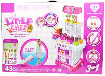 Bestie Toys 3 in 1 Kids Little Chef Gourmet Cooking & Kitchen Set, 43-Piece Set
Bestie Toys 3 in 1 Kids Little Chef Gourmet Cooking & Kitchen Set, 43-Piece Set