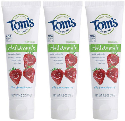Tom's Of Maine Anticavity Fluoride Children's Toothpaste, Silly Strawberry, 4.2 Ounce, 3 Count Toothpaste(357 g, Pack of 3)
Tom's Of Maine Anticavity Fluoride Children's Toothpaste, Silly Strawberry, 4.2 Ounce, 3 Count Toothpaste(357 g, Pack of 3)