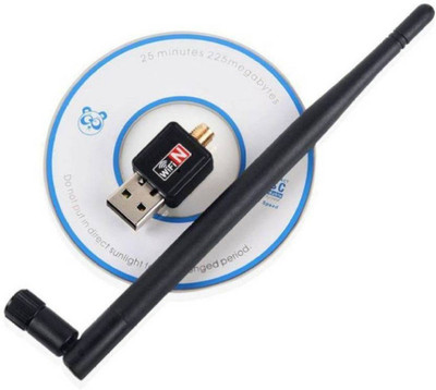 FUTUREWIZARD 600Mbps USB WiFi Dongle Wireless Adapter 802.11n/g/b with Antenna For All PC, Laptops, Andrioid, IOS Devices USB Adapter (Black) USB Adapter(Black)
FUTUREWIZARD 600Mbps USB WiFi Dongle Wireless Adapter 802.11n/g/b with Antenna For All PC, Laptops, Andrioid, IOS Devices USB Adapter (Black) USB Adapter(Black)