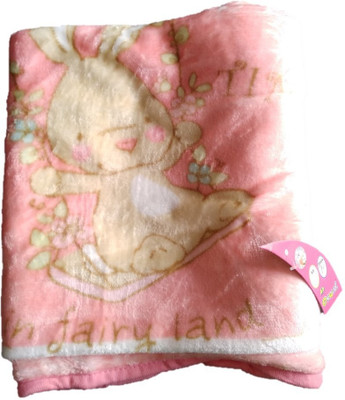 Aryas Animal Fleece Blanket(Polyester, Rose pink