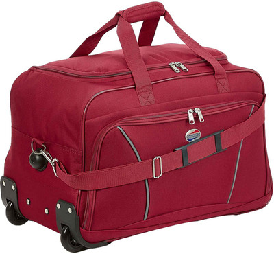 American Tourister (Expandable) Vision Duffel Strolley Bag(Red)
