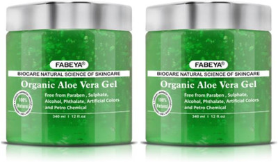 Fabeya Organic Aloe Vera Gel and Aloe Vera Gel 340ML each-Pack of 2- No Paraben(340 ml)
Fabeya Organic Aloe Vera Gel and Aloe Vera Gel 340ML each-Pack of 2- No Paraben(340 ml)
