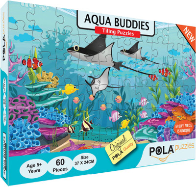 Pola Puzzles Aqua Buddies 60 Pieces Jigsaw Puzzles, Puzzles for Kids Age 5 Years and Above. Size: 37 cm X 24 cm(60 Pieces)
Pola Puzzles Aqua Buddies 60 Pieces Jigsaw Puzzles, Puzzles for Kids Age 5 Years and Above. Size: 37 cm X 24 cm(60 Pieces)