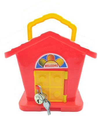 Bluwings Money Bank Home Coin Box Saving bank For Children Coin Bank(Red)