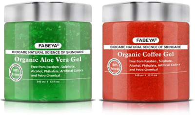 Fabeya Biocare Organic Aloevera and Coffee Gel 340ML each-Pack of 2-No Paraben(340 ml)
Fabeya Biocare Organic Aloevera and Coffee Gel 340ML each-Pack of 2-No Paraben(340 ml)