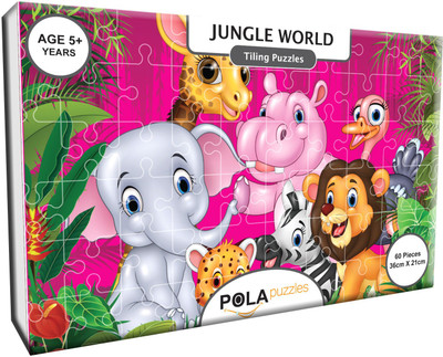 Pola Puzzles Jungle World 60 Pieces Jigsaw Puzzles or Floor Puzzles Size: 36 CM X 21 CM, Age 5+ Years and Above(60 Pieces)
Pola Puzzles Jungle World 60 Pieces Jigsaw Puzzles or Floor Puzzles Size: 36 CM X 21 CM, Age 5+ Years and Above(60 Pieces)