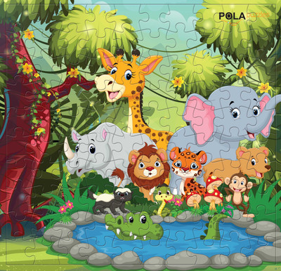 Pola Puzzles Jungle Party 100 Pieces Jigsaw Puzzles or Floor Puzzles Size: 36 CM X 34 CM, Age 5+ Years and Above(100 Pieces)
Pola Puzzles Jungle Party 100 Pieces Jigsaw Puzzles or Floor Puzzles Size: 36 CM X 34 CM, Age 5+ Years and Above(100 Pieces)
