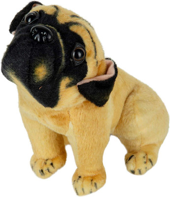 Unicorn Soft Toys Stuffed Cute Pug Dog Toyn for Gift - 25 cm(Brown)