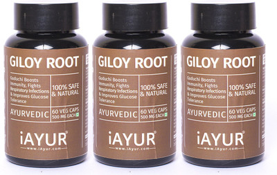 iAYUR Giloy (Guduchi) Extract Pack of 3 100% Potent, Natural, Pure & Safe 500 Mg(180 No)
iAYUR Giloy (Guduchi) Extract Pack of 3 100% Potent, Natural, Pure & Safe 500 Mg(180 No)