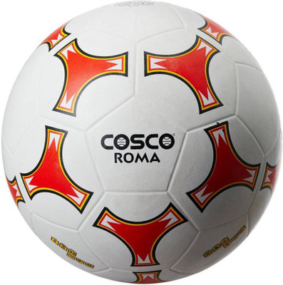 Cosco Roma Football - Size: (Pack of 1, White, Red
