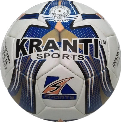 Kranti DIAMOND Football - Size: (Pack of 1, White, Blue, White 13