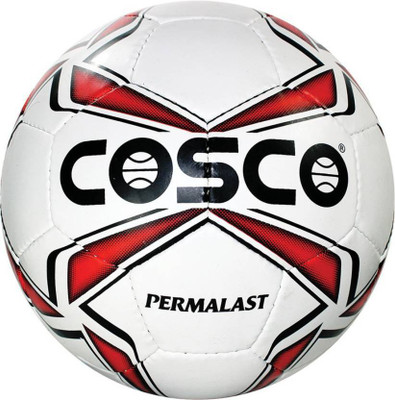Cosco Permalast Football - Size: (Pack of 1, White, Red