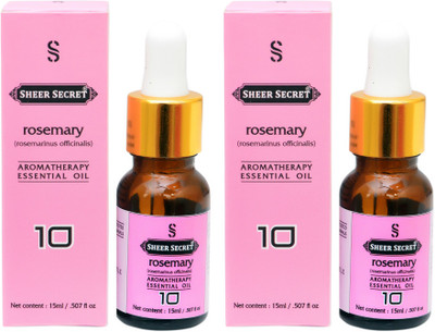 SHEER SECRET 2 AROMATHERAPY ROSEMARY ESSENTIAL OIL 15ML EACH(30 ml)