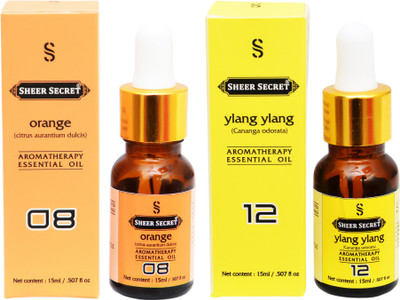 SHEER SECRET 2 AROMATHERAPY ORANGE ESSENTIAL OIL 15ML AND YLANG YLANG ESSENTIAL OIL 15ML(30 ml)
SHEER SECRET 2 AROMATHERAPY ORANGE ESSENTIAL OIL 15ML AND YLANG YLANG ESSENTIAL OIL 15ML(30 ml)