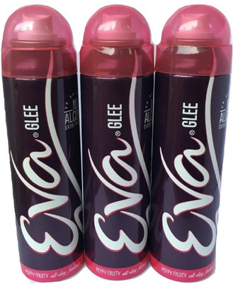 EVA GLEE PACK OF 3 Body Spray - For Women(375 ml, Pack of 3)