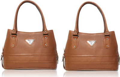AZED Collections Shoulder Bag(Tan, Tan)