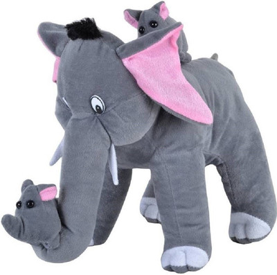 TeddyKing Cute Mother(Mumma) Elephant With Baby Elephant Stuffed Soft Plush Toy For Kids - 36.0305 cm(Grey)
TeddyKing Cute Mother(Mumma) Elephant With Baby Elephant Stuffed Soft Plush Toy For Kids - 36.0305 cm(Grey)