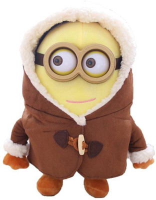 Aarika Soft toy MINION BROWN JACKET 3d Eyes - 45 cm (Multicolor) - 45 cm(Multicolor)