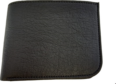 LEVO Men Black Genuine Leather Wallet(3 Card Slots), Lv-oooo101