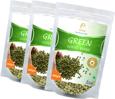 Vihado Premium Green Coffee Beans / 100% Pure & Natural / 3 Pack of 400g (Total 1200g) Instant Coffee 1200 g(Pack of 3, Green Coffee Flavoured)
Vihado Premium Green Coffee Beans / 100% Pure & Natural / 3 Pack of 400g (Total 1200g) Instant Coffee 1200 g(Pack of 3, Green Coffee Flavoured)