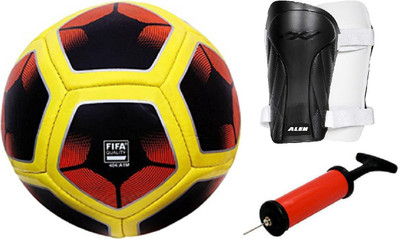 ALEN BCF KN WC Football + ShinGaurd+ Air Pump Kit Football Kit
