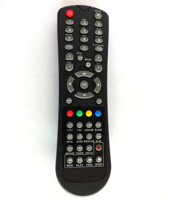 RL Sons. Compatible with HD (High Definition) Set Top Box Remote Controller(Black)