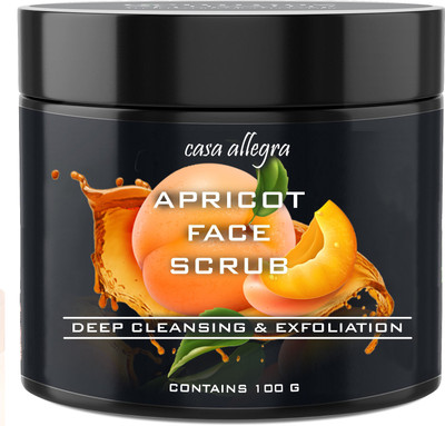 CASA ALLEGRA Apricot Face Scrub - Deep Cleansing & Skin Exfoliation - For overall Skin health & Anti Acne - All Skin Types & Unisex-100 grams Scrub(100 g)
CASA ALLEGRA Apricot Face Scrub - Deep Cleansing & Skin Exfoliation - For overall Skin health & Anti Acne - All Skin Types & Unisex-100 grams Scrub(100 g)