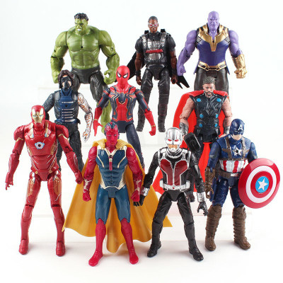 imodish Marvel Avengers Infinity War 10 Pcs. / Set Thanos, Hulk, Hawkeye, Spiderman, Thor, Vision, Iron Man, Captain America, Ant Man 15-19 Cms. Action Figure With LED Light(Multicolor)
imodish Marvel Avengers Infinity War 10 Pcs. / Set Thanos, Hulk, Hawkeye, Spiderman, Thor, Vision, Iron Man, Captain America, Ant Man 15-19 Cms. Action Figure With LED Light(Multicolor)