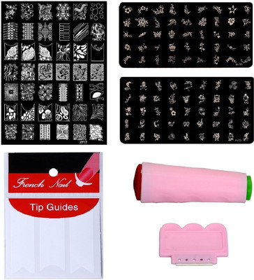 Royalkart Nail Art Combo Kit With 2pcs Small Stamping Image Plates (TO-03,09), 1pc Large Stamping Image Plate(XY17) & French Manicure Finger Tip Guide (Multicolour)(Multicolour)
Royalkart Nail Art Combo Kit With 2pcs Small Stamping Image Plates (TO-03,09), 1pc Large Stamping Image Plate(XY17) & French Manicure Finger Tip Guide (Multicolour)(Multicolour)