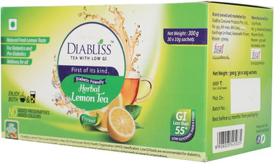 DiaBliss Herbal Tea made with Low GI Sugar - 300 Grams Sachet Box Lemon Herbal Tea(300 g, Box)
DiaBliss Herbal Tea made with Low GI Sugar - 300 Grams Sachet Box Lemon Herbal Tea(300 g, Box)
