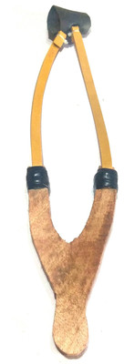 MK Nawani Handmade Wood Gulel Powerful Shot - 17x9x2(Yellow)