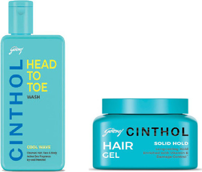 Godrej Head to Toe Cool Wave, Hair Styling Gel(Set of 2)