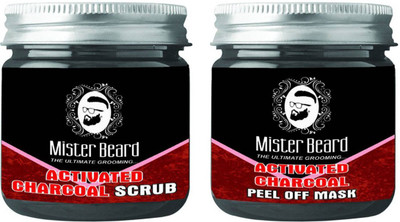 Mister Beard ACTIVATED CHARCOAL PEEL OFF MASK 100gm WITH ACTIVATED CHARCOAL SCRUB 100gm(Set of 2)
Mister Beard ACTIVATED CHARCOAL PEEL OFF MASK 100gm WITH ACTIVATED CHARCOAL SCRUB 100gm(Set of 2)