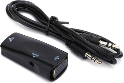 Microware TV-out Cable 1080p HDMI Female to VGA Female Adapter To VGA Converter Adapter With 3.5mm Stereo Audio (Black, For Computer) HDMI Adapter(Compatible with TV,, PROJECTOR,, DISPLAY, Black)
Microware TV-out Cable 1080p HDMI Female to VGA Female Adapter To VGA Converter Adapter With 3.5mm Stereo Audio (Black, For Computer) HDMI Adapter(Compatible with TV,, PROJECTOR,, DISPLAY, Black)