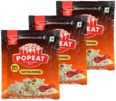 PopEat Butter Pepper(Pack of 3 X 90 Grms)-25 Butter Pepper Popcorn(270 g, Pack of 3)
PopEat Butter Pepper(Pack of 3 X 90 Grms)-25 Butter Pepper Popcorn(270 g, Pack of 3)