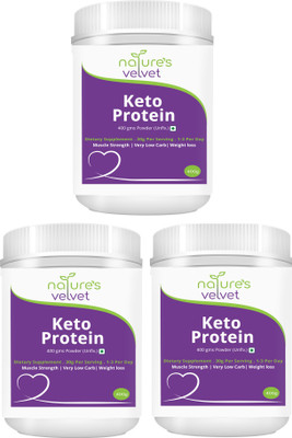Natures Velvet Lifecare Keto Protein for Fitness and Strength, 400 gms - Pack of 3 Whey Protein(1200 g, unflavour)
Natures Velvet Lifecare Keto Protein for Fitness and Strength, 400 gms - Pack of 3 Whey Protein(1200 g, unflavour)