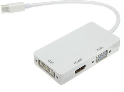 Cellhub 3 In 1 Mini Display Port MINI Display Port DP Male To HDMI DVI VGA Female Adapter Converter Cable HDMI Adapter(Compatible with MacBook Pro, White)
Cellhub 3 In 1 Mini Display Port MINI Display Port DP Male To HDMI DVI VGA Female Adapter Converter Cable HDMI Adapter(Compatible with MacBook Pro, White)